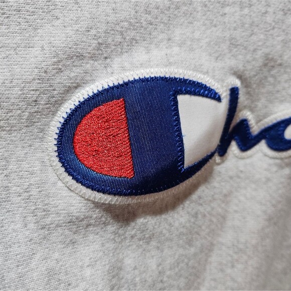 Vintage Mens Champion Reverse Weave Gray Athleisure Crewneck Sweatshirt Size M - Picture 4 of 6